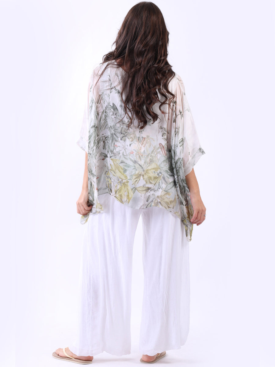 Silk Floral Top