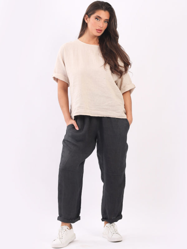 Slouchy Linen Trouser