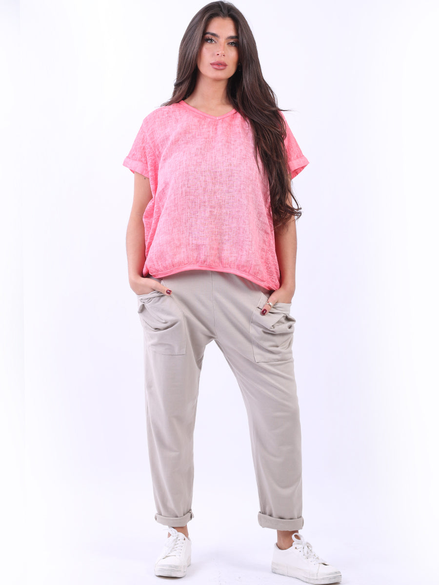 Short Sleeve Linen Shirt