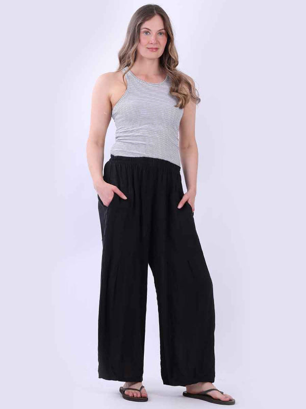 Linen Wide Leg Summer Trouser