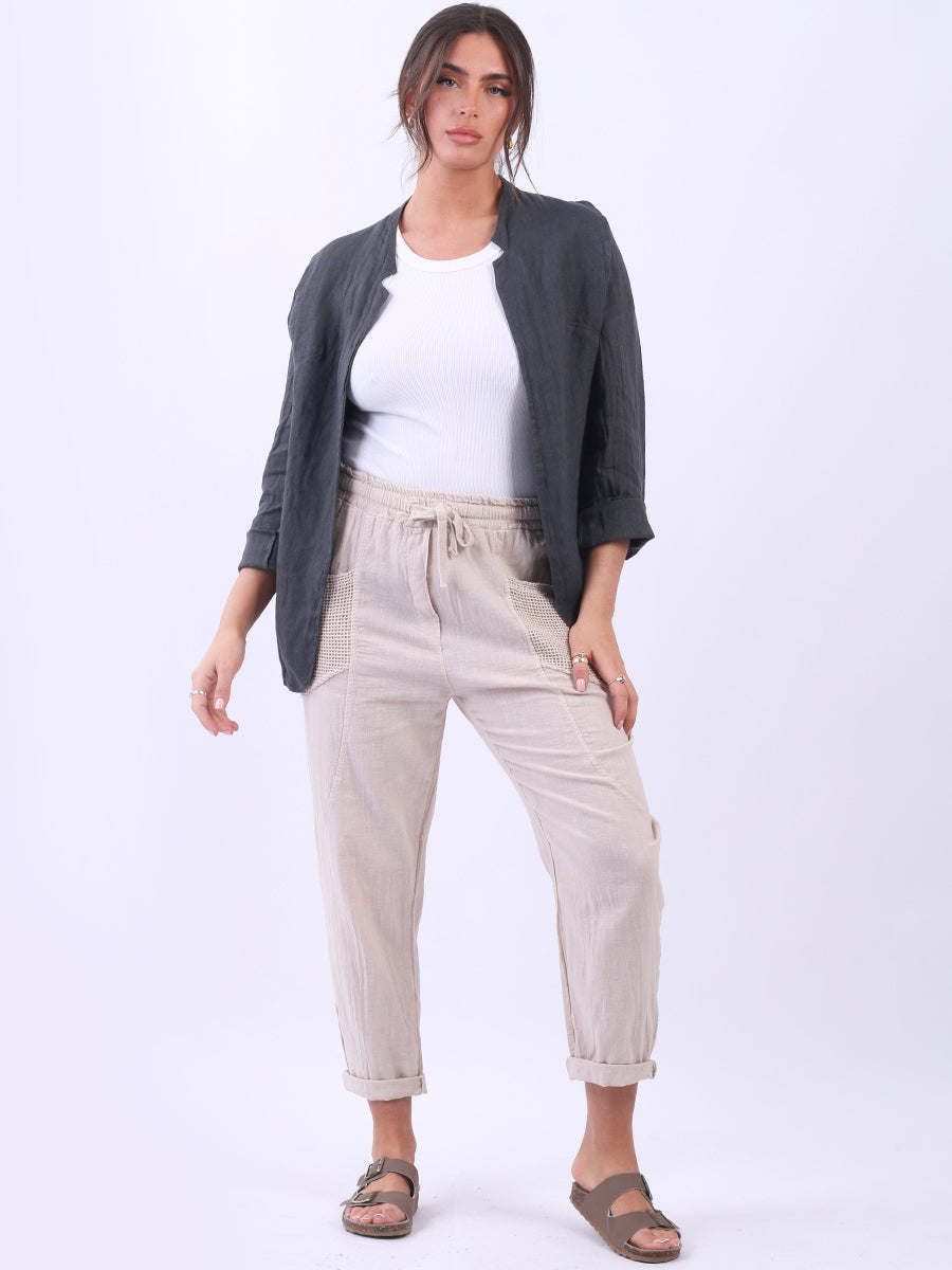 Linen Open Jacket
