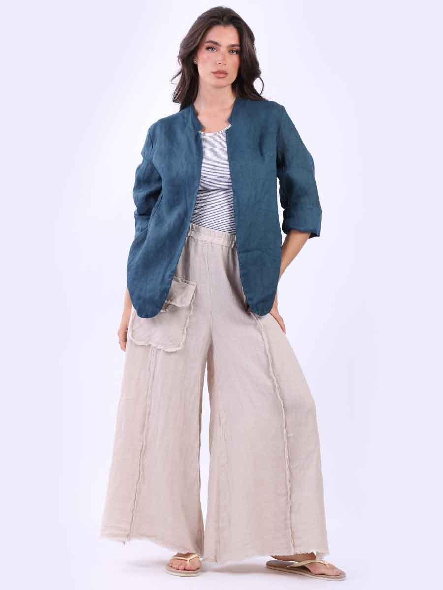 Linen Open Jacket