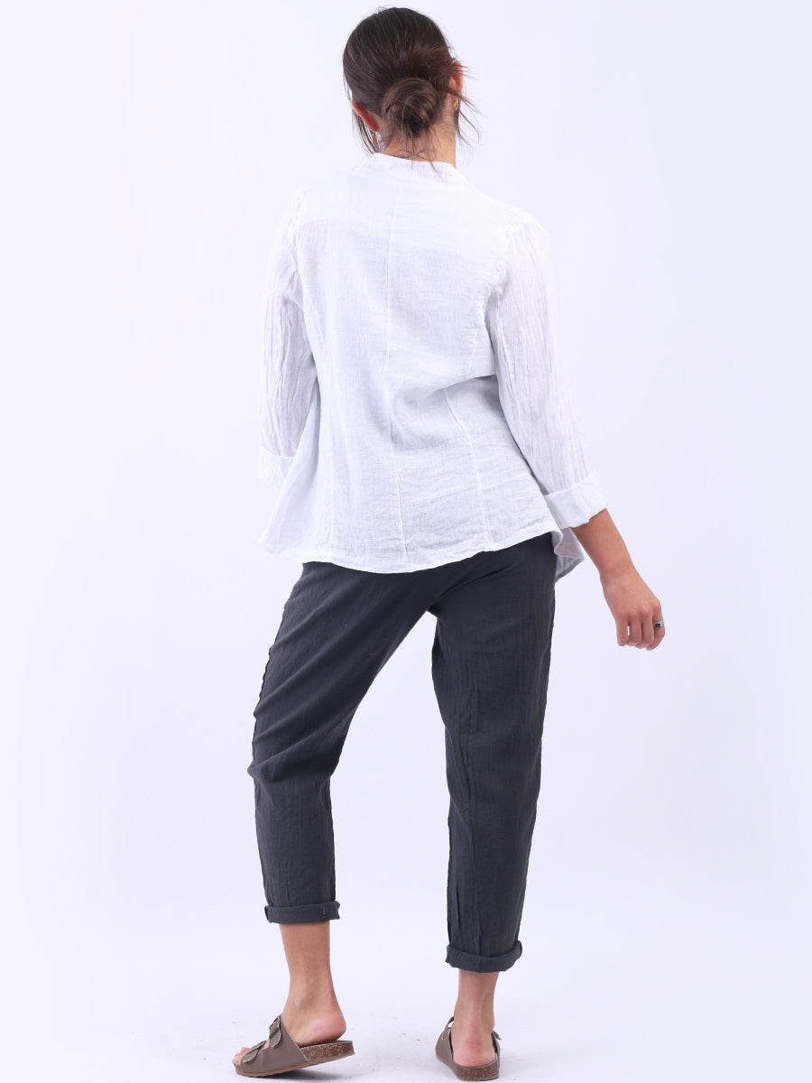 Linen Open Jacket