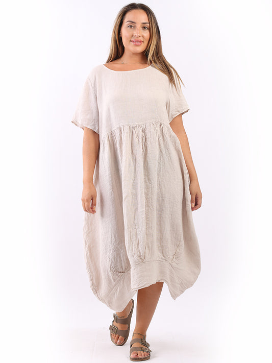 Midi Linen Swing Dress