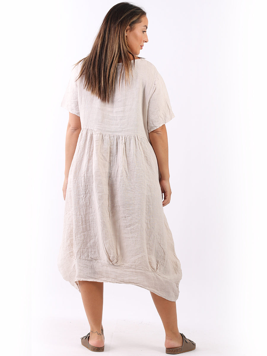 Midi Linen Swing Dress