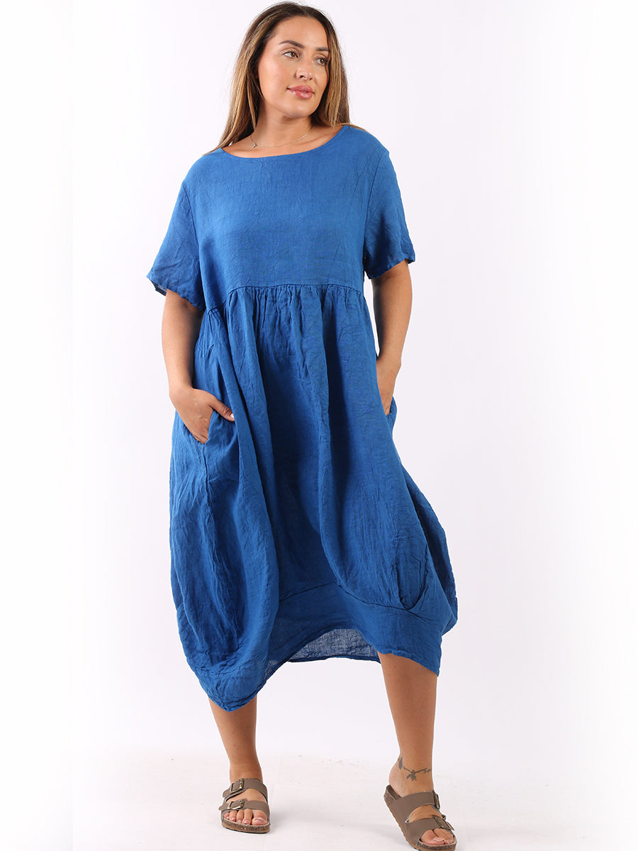 Midi Linen Swing Dress