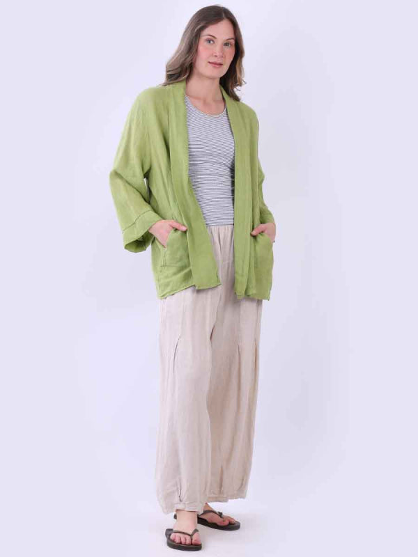 Linen Open Front Kimono