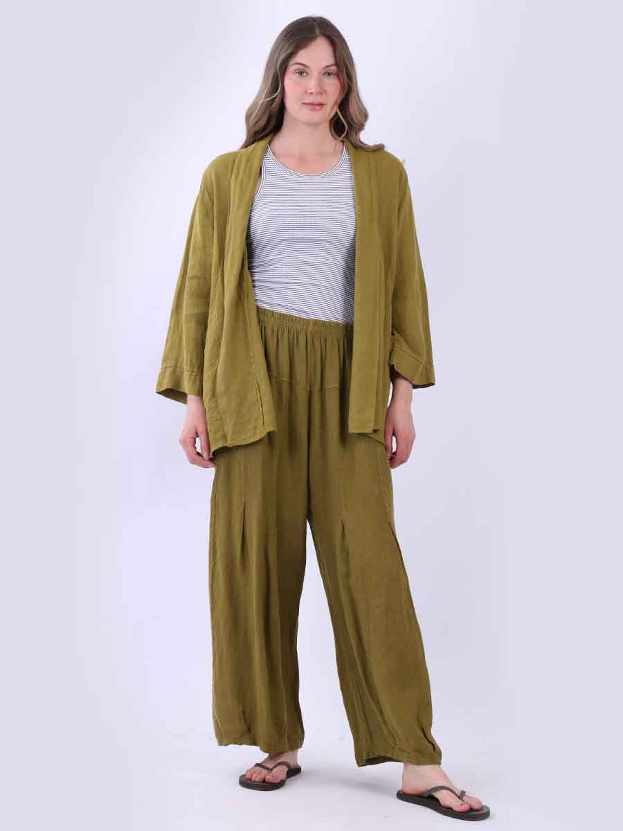 Linen Open Front Kimono
