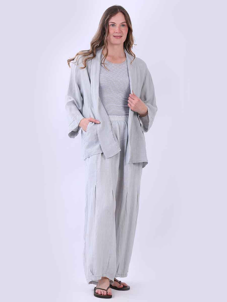Linen Open Front Kimono