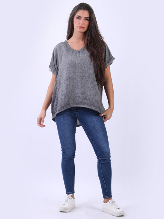 Short Sleeve Linen Shirt
