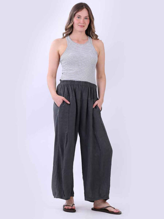 Linen Wide Leg Summer Trouser